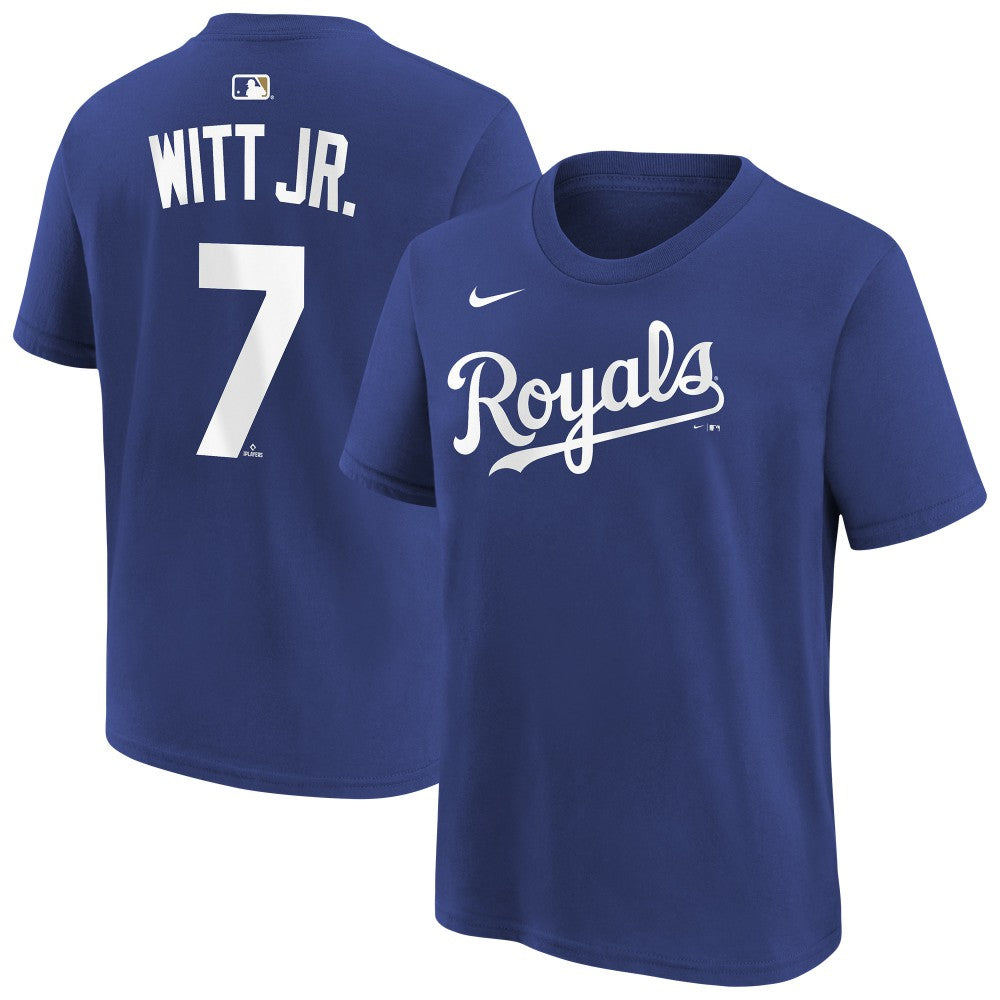 Bobby Witt Jr. Kansas City Royals Youth Name & Number T-Shirt - Royal | Nike
