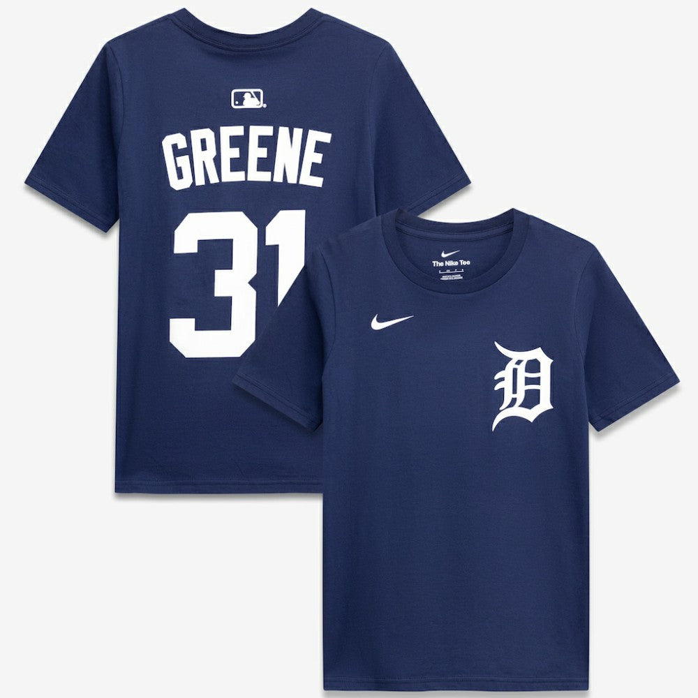 Riley Greene Detroit Tigers Youth Name & Number T-Shirt - Navy | Nike
