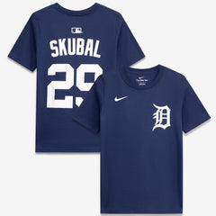 Tarik Skubal Detroit Tigers Youth Name & Number T-Shirt - Navy | Nike