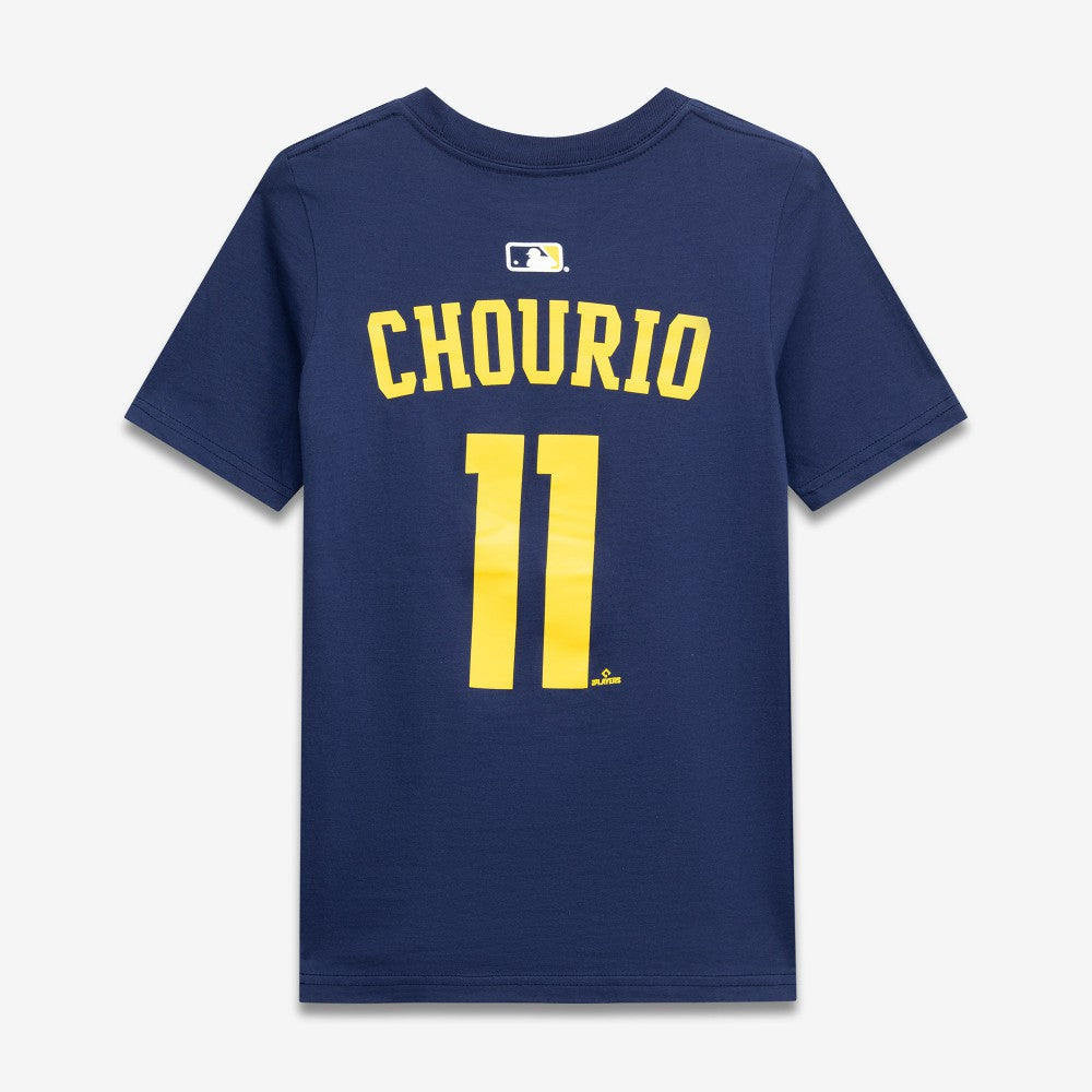 Jackson Chourio Milwaukee Brewers Youth Name & Number T-Shirt - Navy | Nike