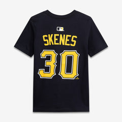 Paul Skenes Pittsburgh Pirates Youth Name & Number T-Shirt - Black | Nike