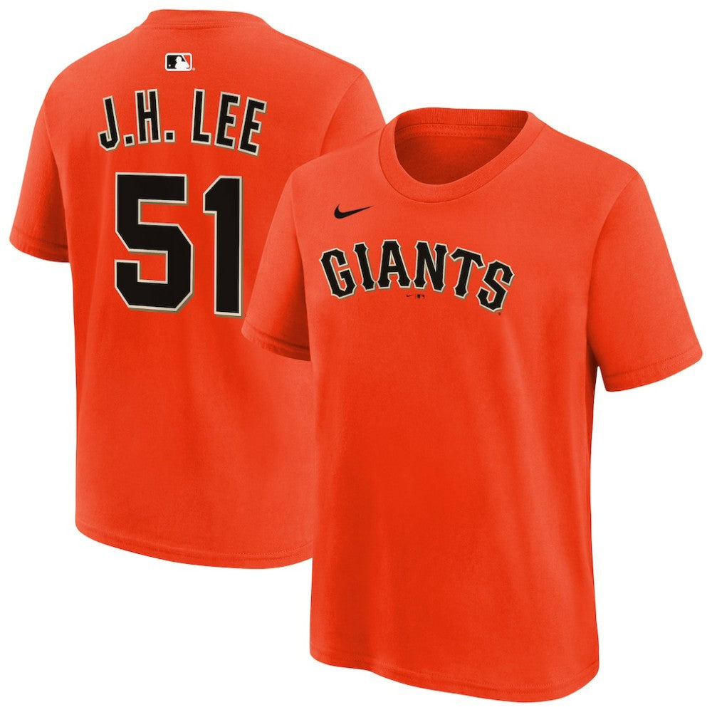 Jung Hoo Lee San Francisco Giants Youth Name & Number T-Shirt - Orange | Nike