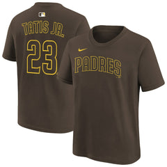 Fernando Tatis Jr. San Diego Padres Youth Name & Number T-Shirt - Brown | Nike