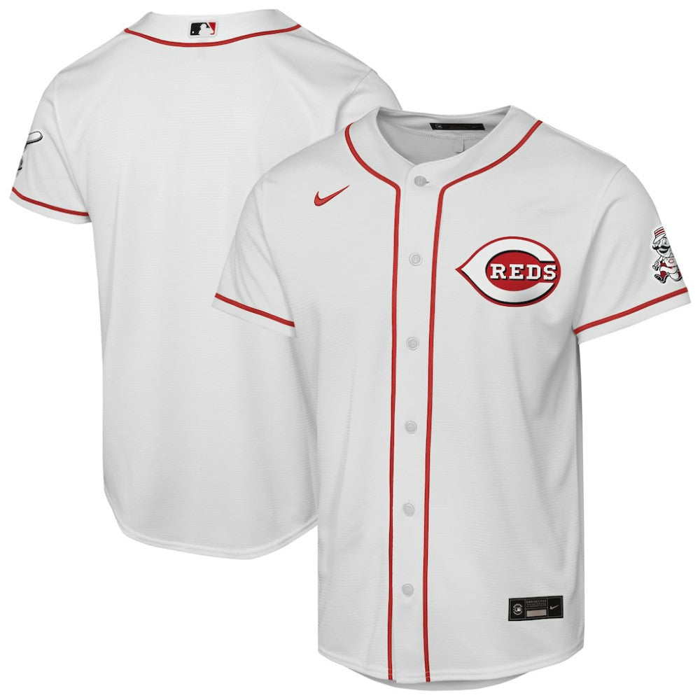 Cincinnati Reds Youth Home Stadium Jersey - White | Nike