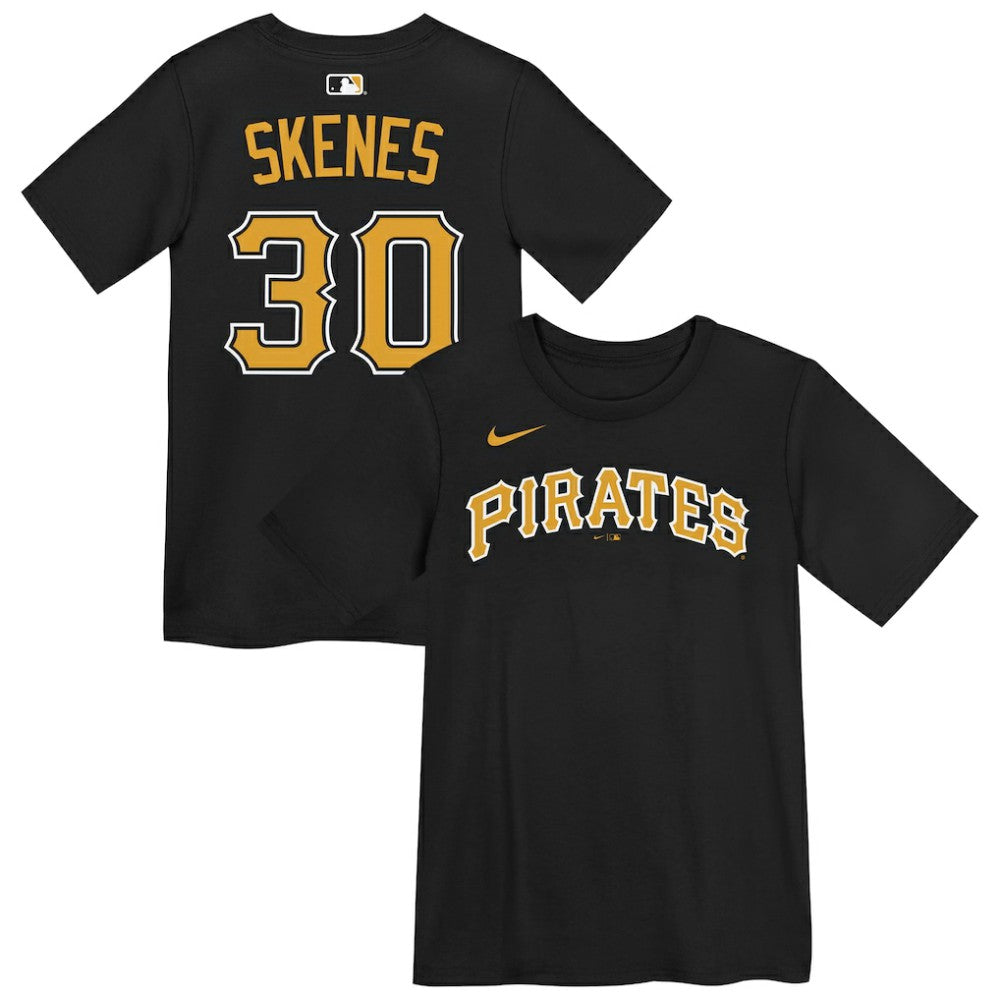 Paul Skenes Pittsburgh Pirates Preschool Name & Number T-Shirt - Black | Nike
