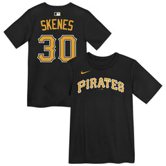 Paul Skenes Pittsburgh Pirates Preschool Name & Number T-Shirt - Black | Nike