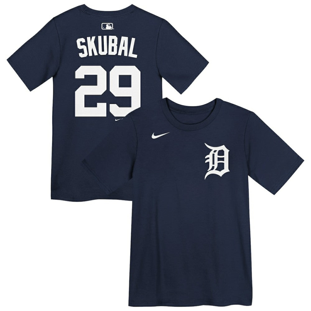 Tarik Skubal Detroit Tigers Preschool Name & Number T-Shirt - Navy