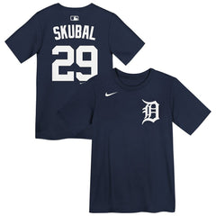Tarik Skubal Detroit Tigers Preschool Name & Number T-Shirt - Navy