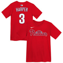Bryce Harper Philadelphia Phillies Preschool Name & Number T-Shirt - Red | Nike