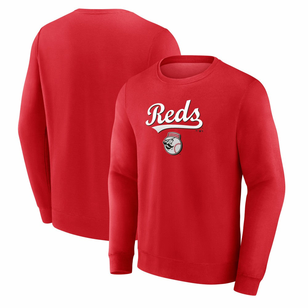 Cincinnati Reds Team Lockup Sweatshirt - Red