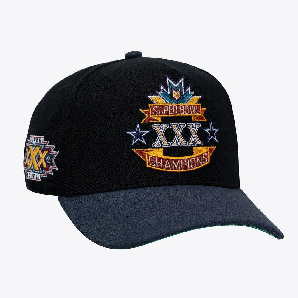 Dallas Cowboys Super Bowl XXX Champions Lux Pro Snapback - Black for sale