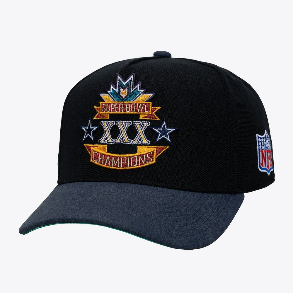 Dallas Cowboys Super Bowl XXX Champions Lux Pro Snapback - Black for sale