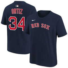 David Ortiz Boston Red Sox Youth Name & Number T-Shirt - Navy | Nike