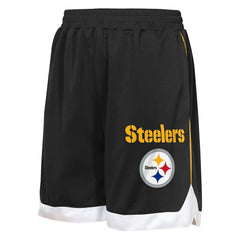 Pittsburgh Steelers Outerstuff Youth All Star Mesh Shorts - Black discount
