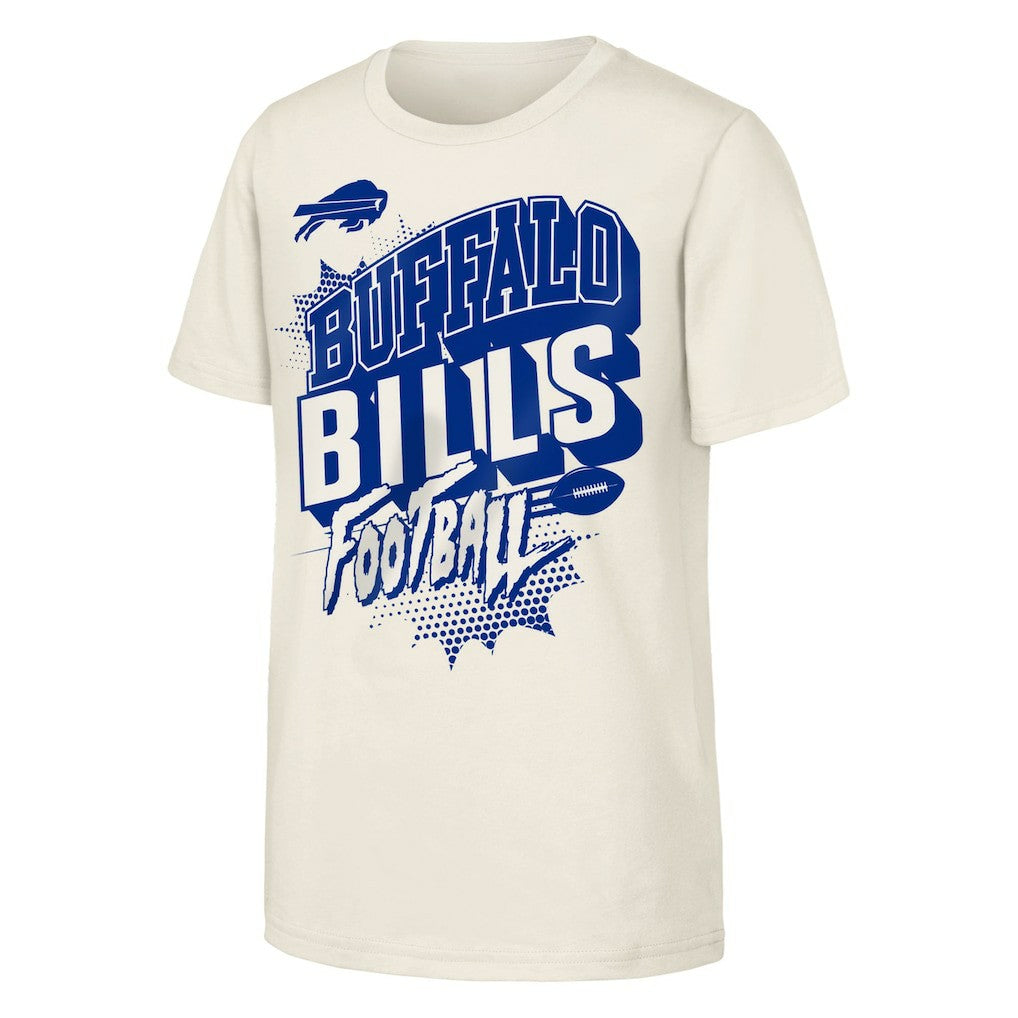 Buffalo Bills Outerstuff Youth Action Comic T-Shirt - Natural online