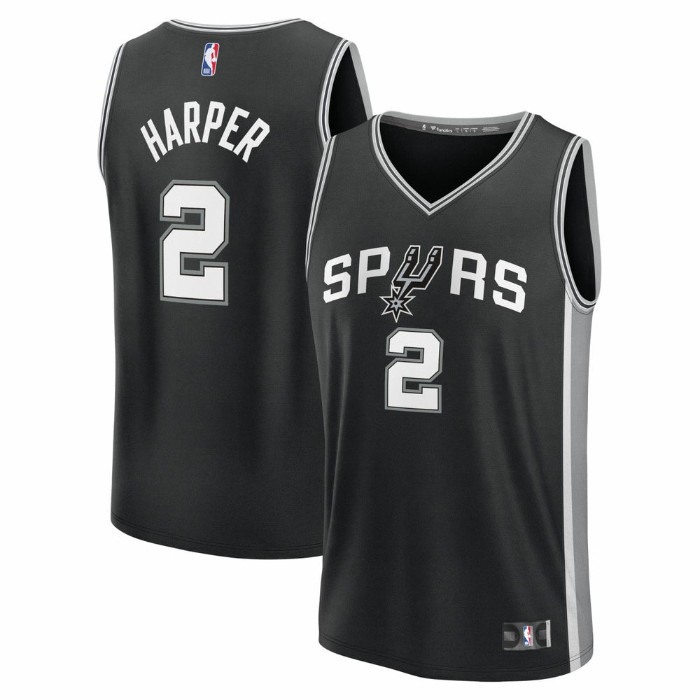 Dylan Harper San Antonio Spurs 2025 NBA Draft First Round Pick Fast Break Replica Jersey - Icon Edition - Black | Fanatics sale