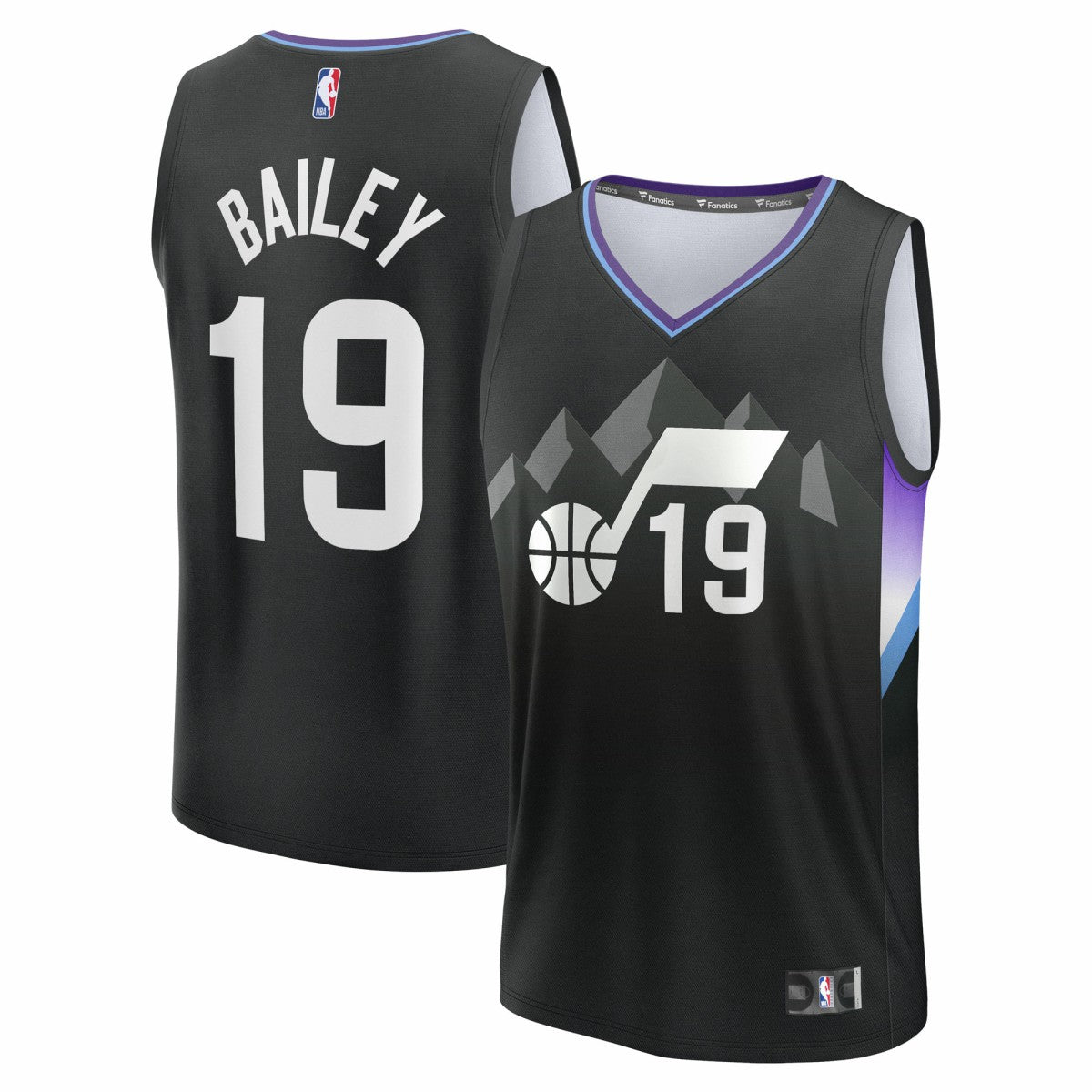 Ace Bailey Utah Jazz Youth 2025 NBA Draft First Round Pick Fast Break Replica Jersey - Statement Edition - Black | Fanatics online