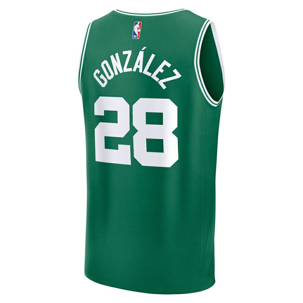 Hugo Gonzalez Boston Celtics 2025 NBA Draft First Round Pick Fast Break Replica Jersey - Icon Edition - Kelly Green | Fanatics outlet