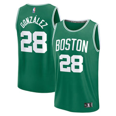 Hugo Gonzalez Boston Celtics Youth 2025 NBA Draft First Round Pick Fast Break Replica Jersey - Icon Edition - Kelly Green | Fanatics on sale