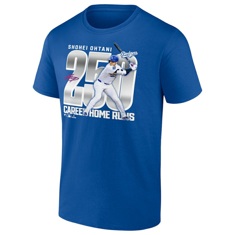 Shohei Ohtani Los Angeles Dodgers 250 Home Runs T-Shirt - Royal
