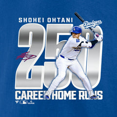 Shohei Ohtani Los Angeles Dodgers 250 Home Runs T-Shirt - Royal
