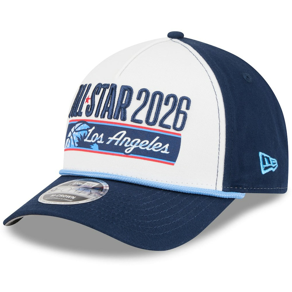 2026 NBA All-Star Game A-Frame 9FORTY Adjustable Hat - White/Navy | New Era cheap