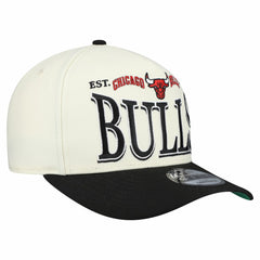 Chicago Bulls Stretched 2-Tone A-Frame 9FIFTY Adjustable Hat - Cream/Black | New Era online
