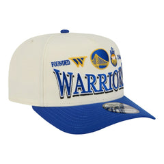 Golden State Warriors Stretched 2-Tone A-Frame 9FIFTY Adjustable Hat sale - Cream/Royal | New Era outlet