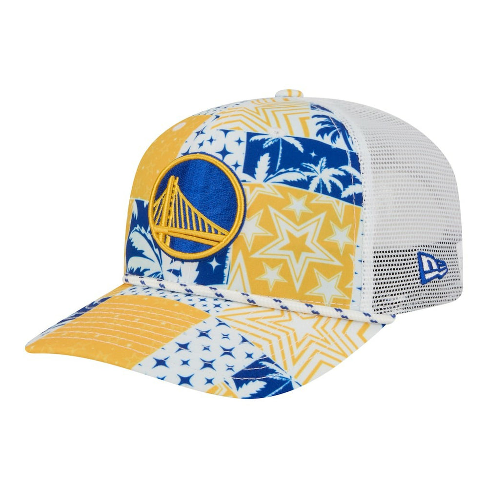 Golden State Warriors Fan Pack Tropical Pattern 9SEVENTY Adjustable Hat sale - White | New Era cheap