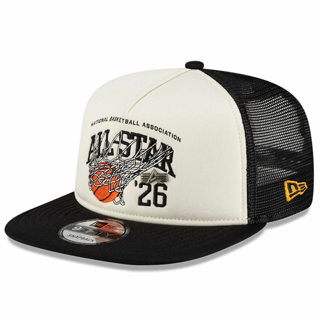 2026 NBA All-Star Game x Alpha Industries 9FIFTY Snapback Trucker Hat - White/Black | New Era cheap