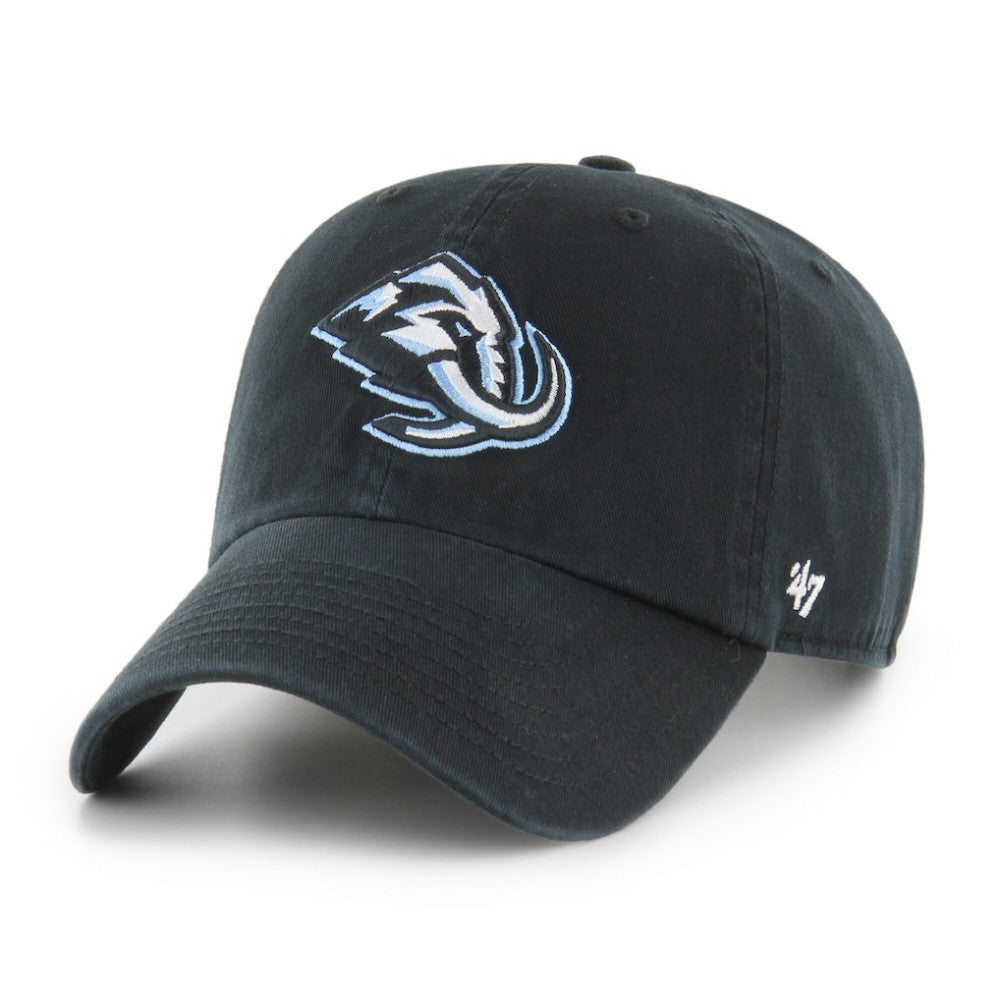 Utah Mammoth '47 Logo Clean Up Adjustable Hat Black