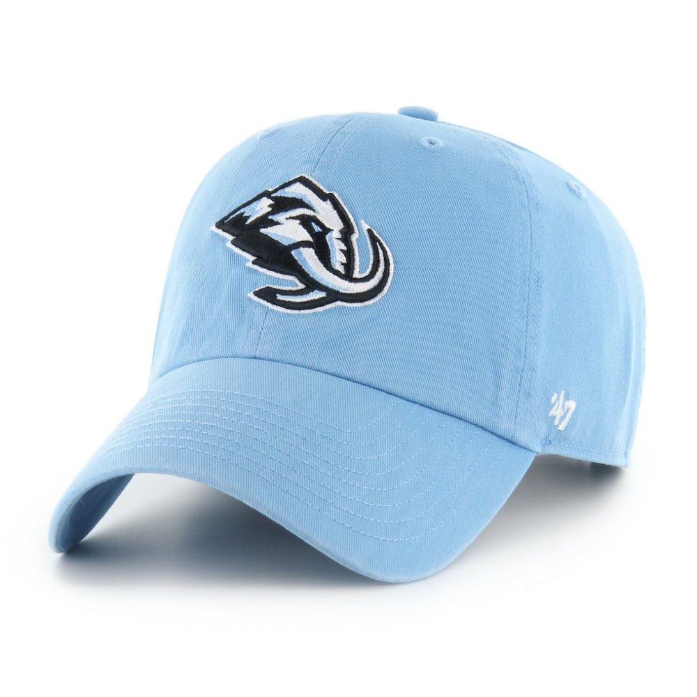 Utah Mammoth '47 Logo Clean Up Adjustable Hat Light Blue