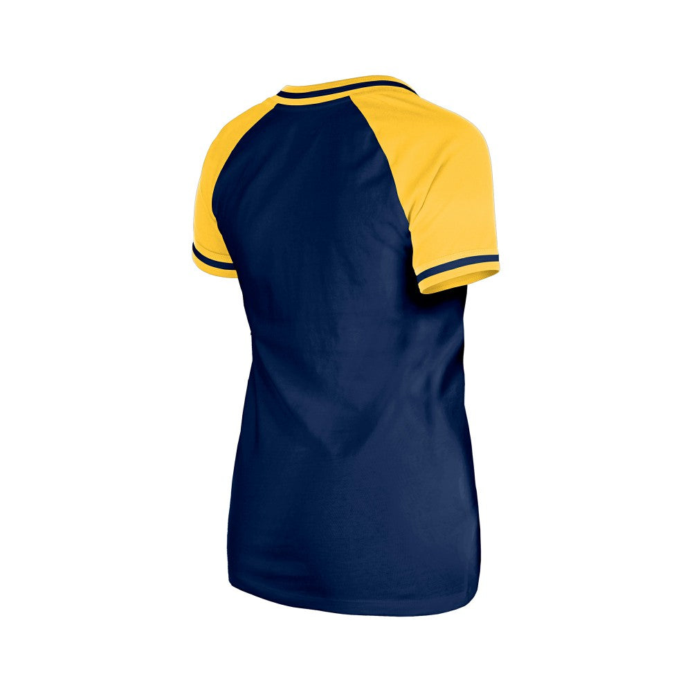 Milwaukee Brewers Women's Gameday V-Neck T-Shirt - Navy | New Era