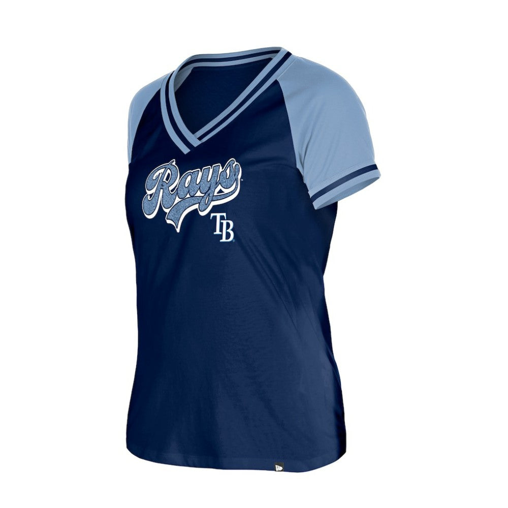 Tampa Bay Rays Women's Gameday V-Neck T-Shirt - Navy | New Era