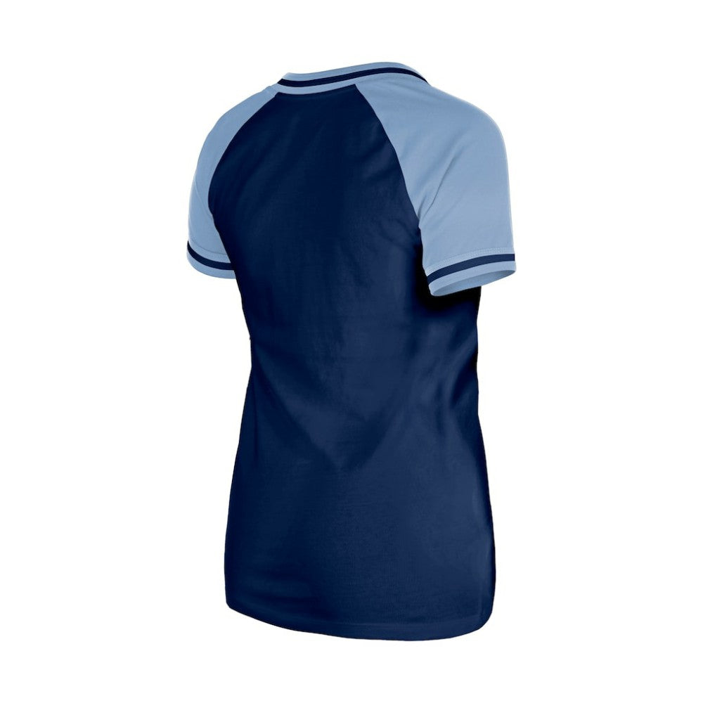 Tampa Bay Rays Women's Gameday V-Neck T-Shirt - Navy | New Era