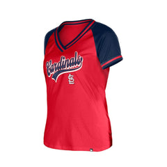 St. Louis Cardinals Women's Gameday V-Neck T-Shirt - Red | New Era