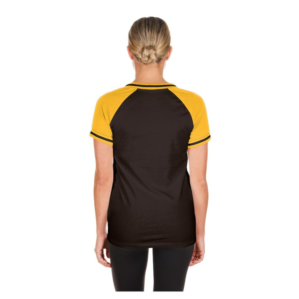 San Diego Padres Women's Gameday V-Neck T-Shirt - Brown | New Era