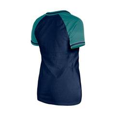 Seattle Mariners Women's Gameday V-Neck T-Shirt - Navy | New Era