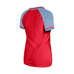 Texas Rangers Women's Gameday V-Neck T-Shirt - Red | New Era