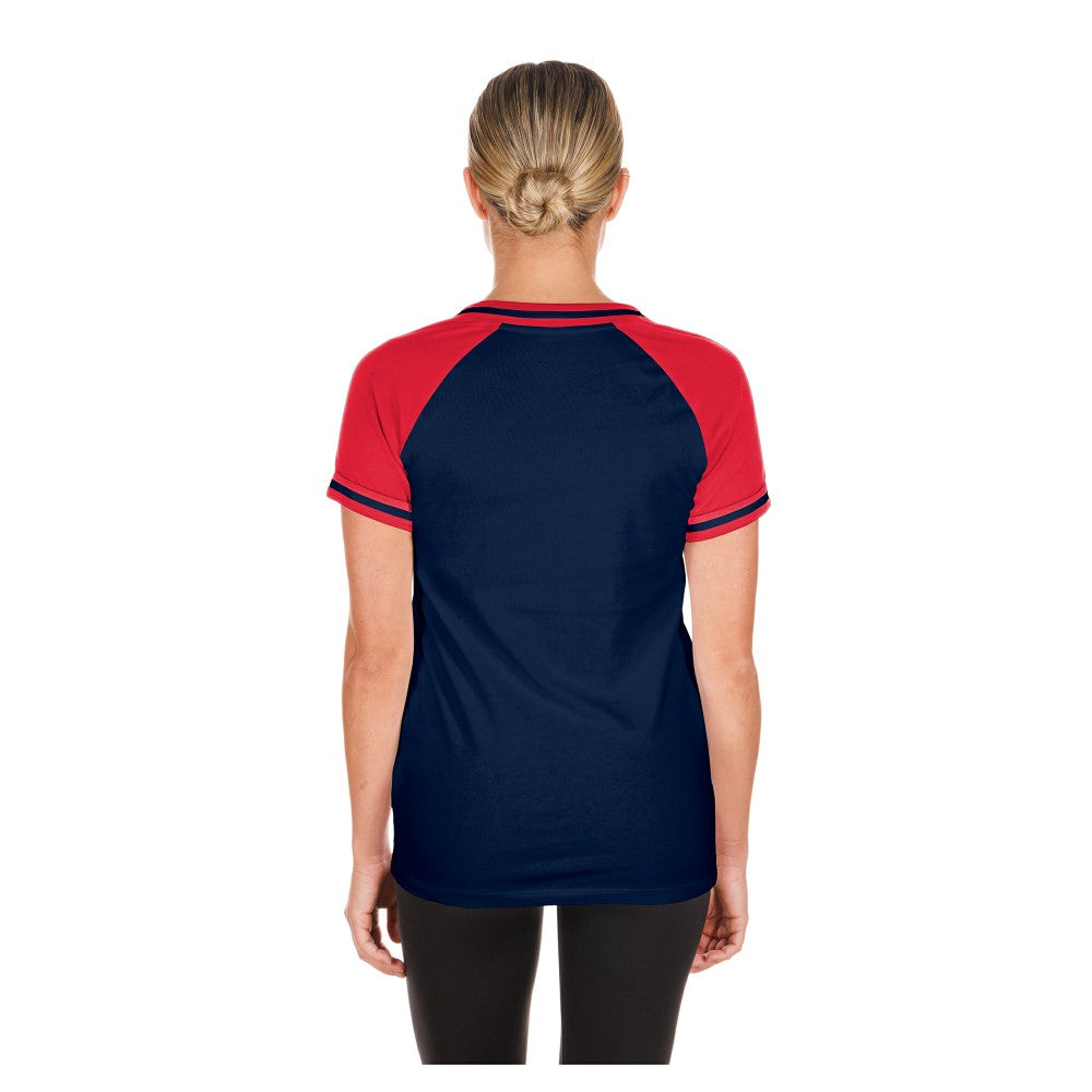 Cleveland Guardians Women's Gameday V-Neck T-Shirt - Navy | New Era