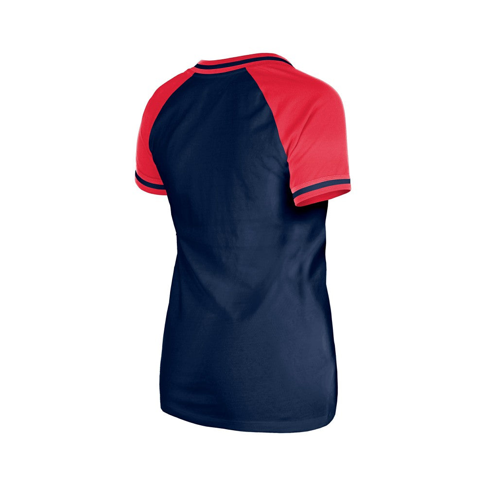 Cleveland Guardians Women's Gameday V-Neck T-Shirt - Navy | New Era