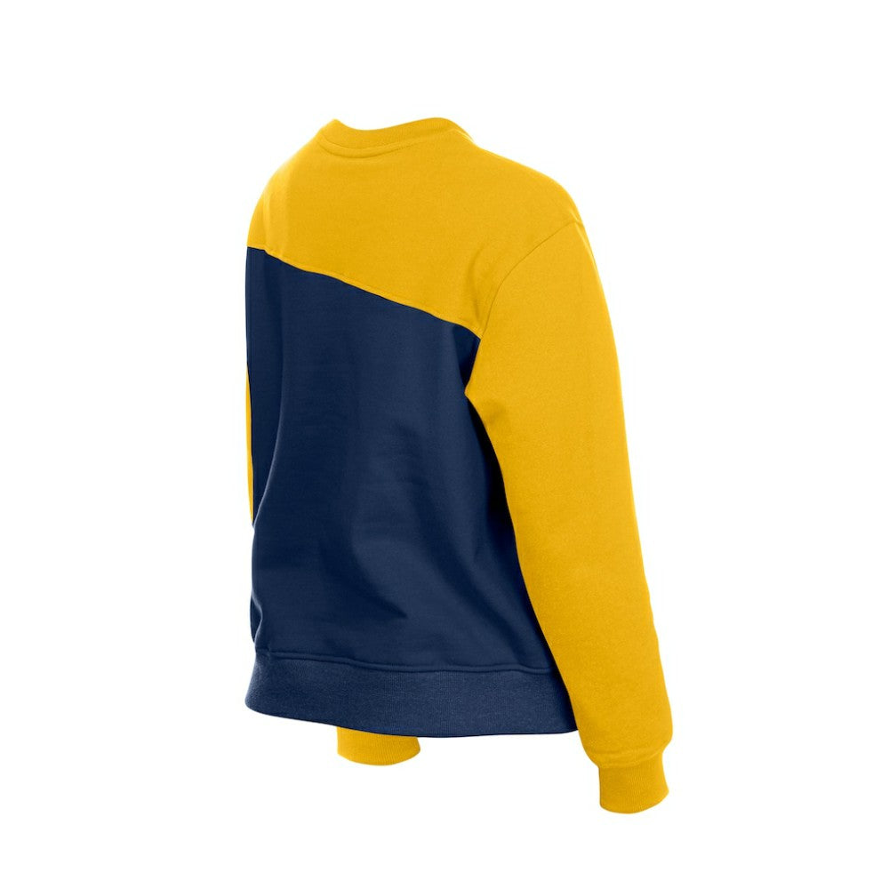 Milwaukee Brewers Women's Gameday Fleece Sweatshirt - Navy/Gold | New Era