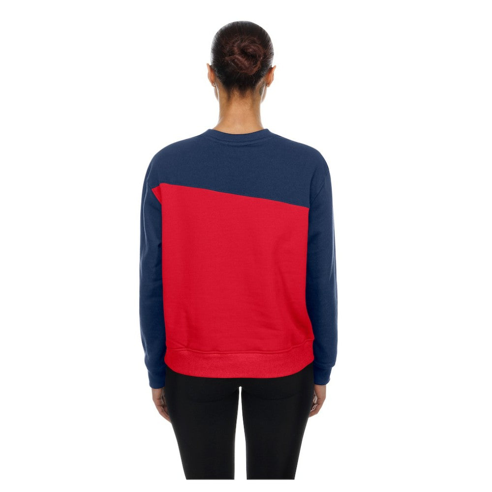 Philadelphia Phillies Women's Gameday Fleece Sweatshirt - Red/Navy | New Era