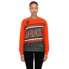 San Francisco Giants Women's Gameday Fleece Sweatshirt - Gray/Orange | New Era