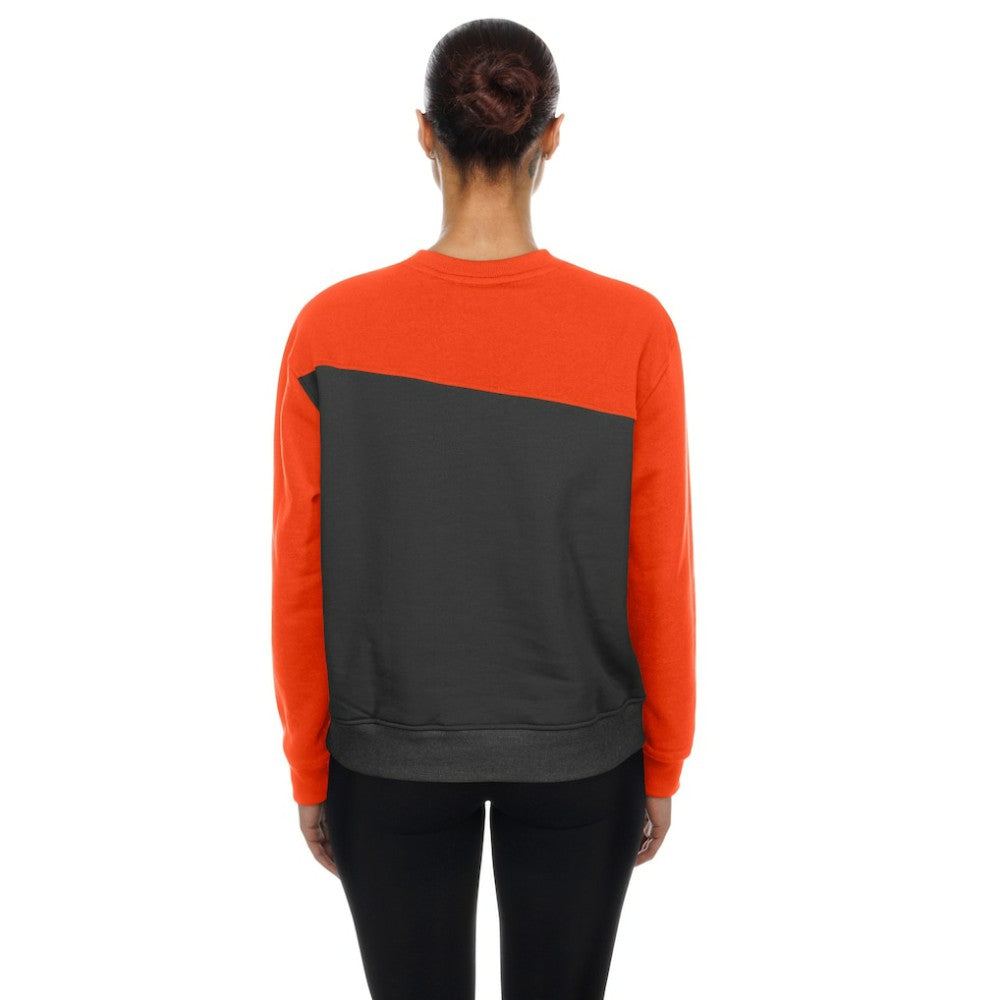 San Francisco Giants Women's Gameday Fleece Sweatshirt - Gray/Orange | New Era