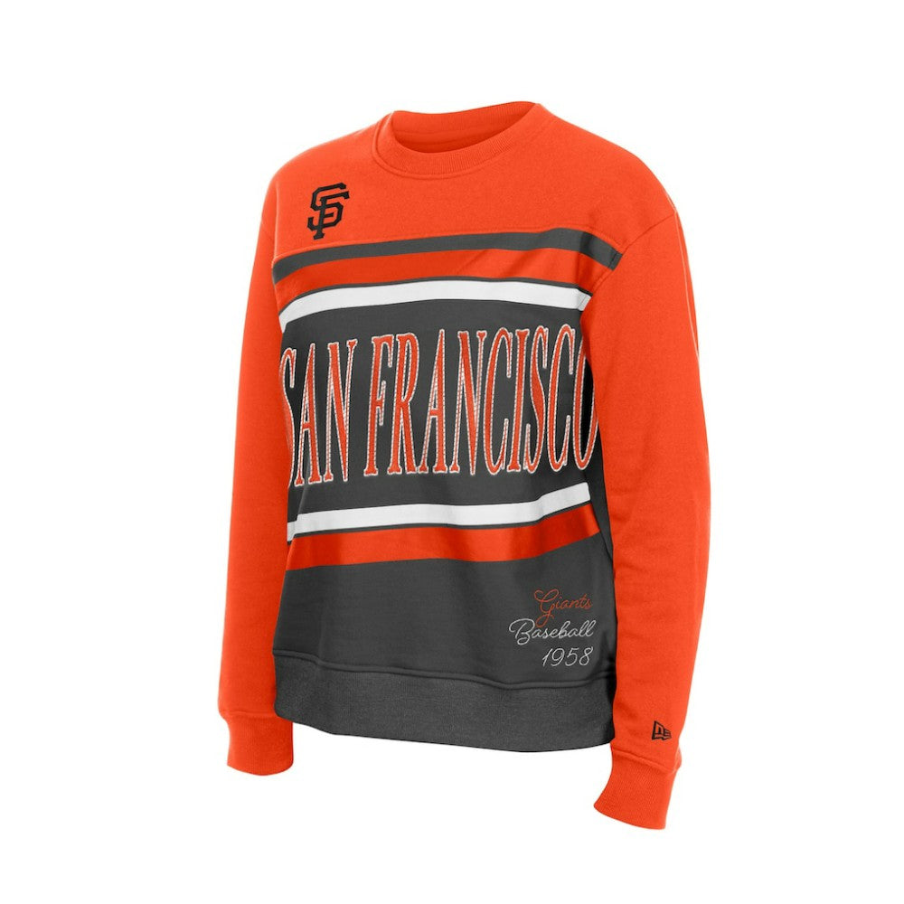 San Francisco Giants Women's Gameday Fleece Sweatshirt - Gray/Orange | New Era