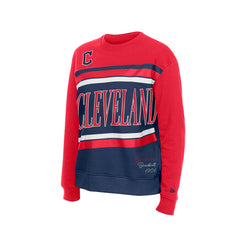 Cleveland Guardians Women's Gameday Fleece Sweatshirt - Navy/Red | New Era