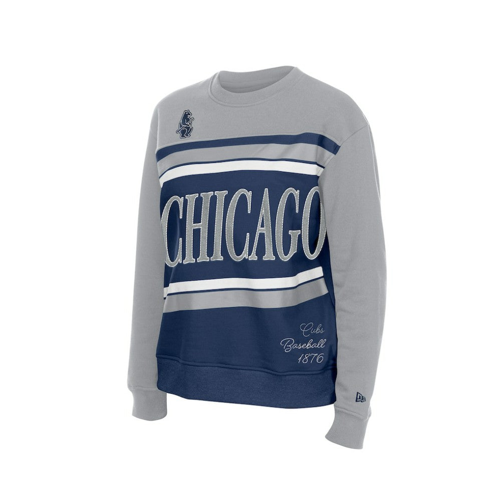 Chicago Cubs Women's Gameday Fleece Sweatshirt - Royal/Gray | New Era