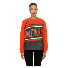 Baltimore Orioles Women's Gameday Fleece Sweatshirt - Gray/Orange | New Era