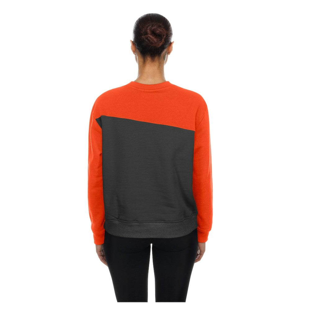 Baltimore Orioles Women's Gameday Fleece Sweatshirt - Gray/Orange | New Era